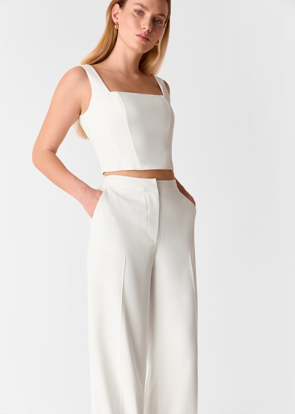 Ivory Structured Corset Bridal Top